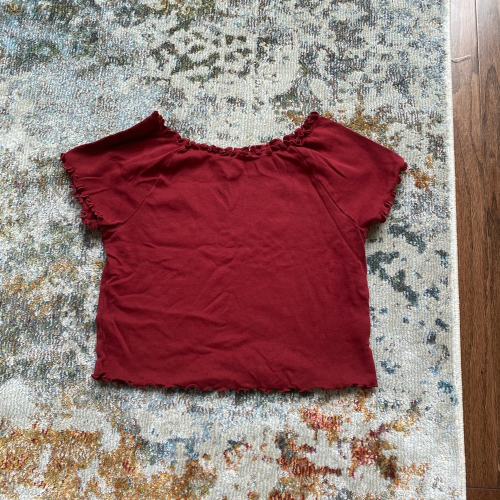 Off the shoulder crop top
